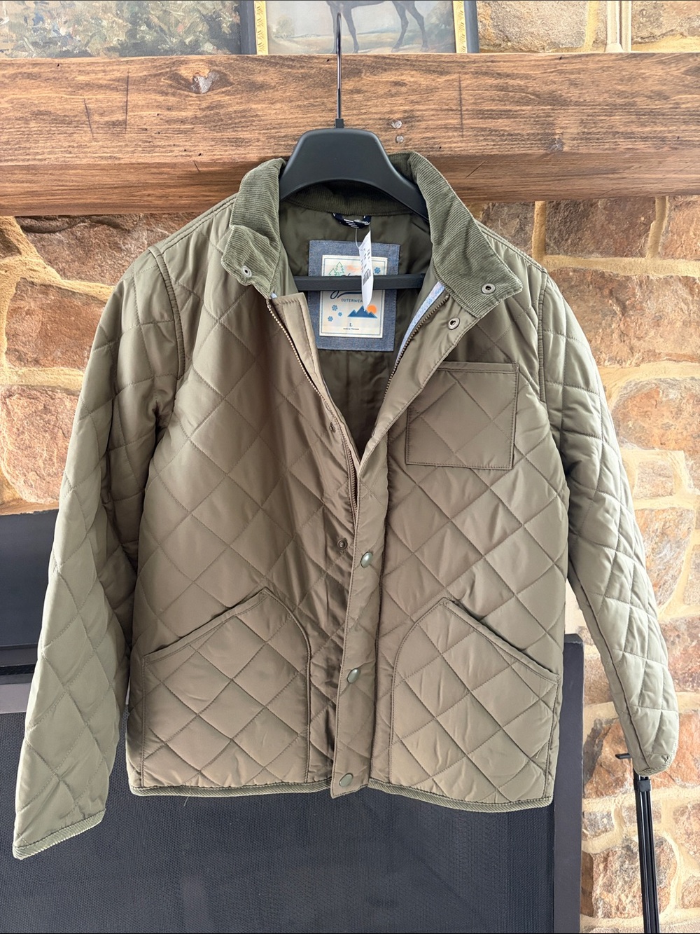 Boys Crewcuts Field Jacket in Olive Green